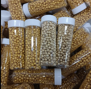 Vente en Gros de Perles de Sucre Décoratives Série Dorée, Mélange pour Pâtisseries Occidentales, Desserts, Gâteaux, Crèmes Glacées et Biscuits - Product Image 1