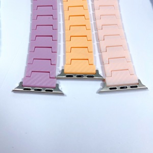 Bracelet de montre en résine acrylique Macaron Arc-en-ciel, couleur bonbon, léger, compatible avec <span class=keywords><strong>Apple</strong></span> <span class=keywords><strong>Watch</strong></span> 41 45 44 40 49mm, mode féminine - Product Image 4