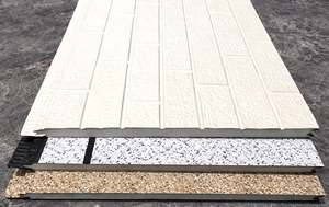 Revêtement mural en métal ignifuge écologique / <span class=keywords><strong>Panneau</strong></span> mural extérieur en PU / <span class=keywords><strong>Panneau</strong></span> de bardage extérieur décoratif en métal de 16 <span class=keywords><strong>mm</strong></span> <span class=keywords><strong>20</strong></span> <span class=keywords><strong>mm</strong></span> pour maison - Product Image 4