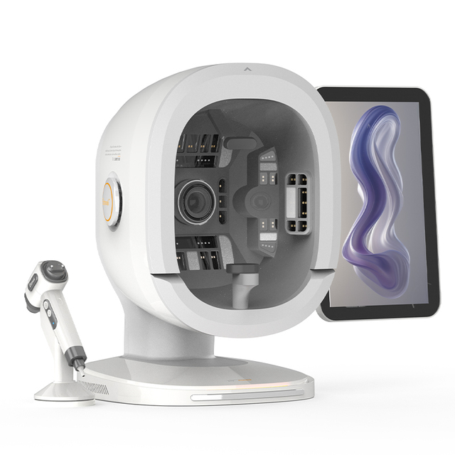 AI Powered Skin Analyzer Equipment Integrated CRM Client Management System Multi-Mode Imaging Facial Skin Tester for Salon Use