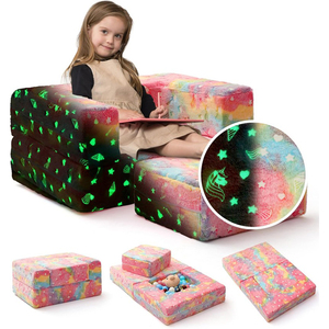 Glow-in-the-Dark Comfort Modular and Multifunctional kids modular couch Seat Chair Ball Pit Soft <b>Play</b> Blocks <b>Sofa</b> washable cover - Product Image 2