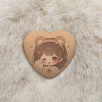 Broche en métal personnalisable en forme de cœur Vigreat, badge en tissu doux imprimé sur étain, épingle attrayante et de collection pour la vente au détail
