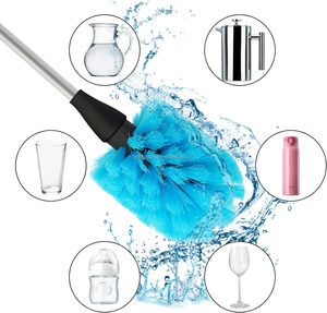 Brosse de nettoyage en profondeur à long manche et poils doux pour vaisselle en verre, tasses, mugs et nettoyage des bouteilles de cuisine - Product Image 3