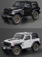 Modèle de SUV tout-terrain en alliage moulé sous pression à l'échelle 1/18, toit ouvrant, portes amovibles, capot, coffre, lumières, son, jouet