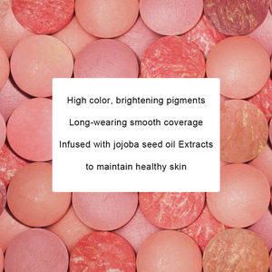 In Stock No Logo Baked <b>Blush</b>, Mixed Color Matte Shimmer Baked Powder, Long Lasting Pigmented Cheek Makeup - Product Image 2