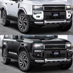 Bodykit Toyota per Prado 2024 LC250, da vecchio a nuovo, stile M, minigonne laterali, alettone posteriore, labbro anteriore cromato, ricambi auto, kit carrozzeria Plug and Play - Product Image 5