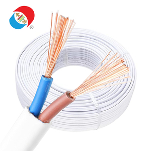 Câble rond RVVB 450/750V à deux conducteurs - 2*1,0 mm² en cuivre massif gainé PVC pour câblage de bandes LED dans les bâtiments et sous les armoires - Product Image 1