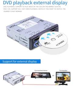 Bestree الساخن بيع الحقيقي مشغل أسطوانات للسيارة لاعب مع BT USB شاحن سيارة ستيريو <span class=keywords><strong>DVD</strong></span> لاعب AUX في سيارة الصوت ستيريو - Product Image 2