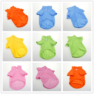 T-shirt en gros pour chien, gilet décontracté en coton mignon pour chien, t-shirt polo printemps été automne, vêtements pour chiot Teddy, possibilité de mélanger les modèles - Product Image 2