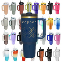 BOUTEILLE DE CUIVRE Bouteille d'eau en cuivre pur Bouteille d'eau en cuivre de 34 oz-Anti-fuite (34 oz) (sans poudre de Pitambari)