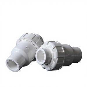 Vanne de contrôle manuelle en <span class=keywords><strong>PVC</strong></span> avec joint en PTFE pour conduites d'eau, sens unique, <span class=keywords><strong>anti</strong></span>-retour, taille de port 32 mm - Product Image 4