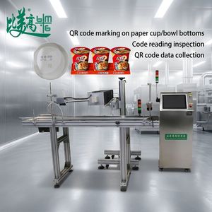 Marcador Láser de CO2 de 60w para Alimentos y Plantas, Lector de Detalles GS1 QR en Papel, Dispositivo de Detección Visual para Línea de Producción, para Número de Lote - Product Image 1