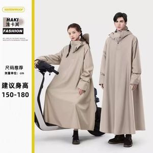 One Piece Electric Vehicle Raincoat Thickened Full Body Protection Motorcycle Adult Riding Poncho - Product Image 4