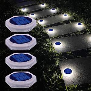 Poste de Iluminación Decorativa para Puerta de Jardín, Luz Solar Impermeable IP68, <span class=keywords><strong>en</strong></span> Stock - Product Image 1