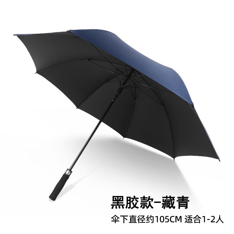 Manico in EVA a 8 coste da 23 pollici, vinile nero-blu navy