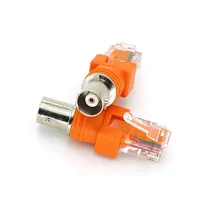 Une pièce RF femelle vers RJ45 mâle ou BNC femelle vers RJ45 mâle adaptateur connecteur prise coaxiale châssis montage sur panneau accessoires de moniteur
