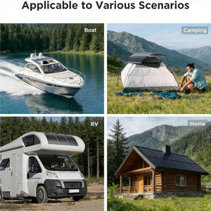 Panneau solaire flexible haute efficacité Alecter Solar APH-P128 50W 12V >23% ultra-léger, surfaces courbes, chargeur portable pour camping-car - Product Image 3