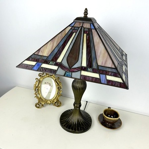 LongHuiJing 16-Inch Mediterranean-Style LED Table Lamp Stained Glass Base Dome Eco-Friendly Flexible Simple AC Colorful - Product Image 6