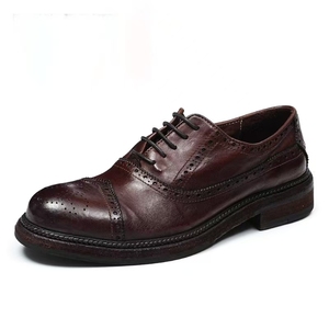 Chaussures élégantes pour hommes, en cuir véritable, semelle composite, à lacets, pour occasions formelles. - Product Image 6