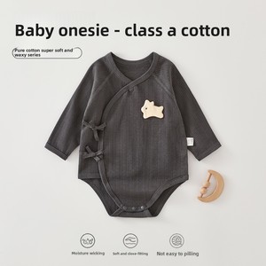 Tutina Primaverile per Neonati Maschi in Puro Cotone Traspirante e Morbido con Chiusura a Lacci Obliqui, <span class=keywords><strong>Abbigliamento</strong></span> per Bambini Anyang - Product Image 1