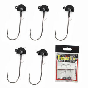 Venta al por mayor Pesca Ned Rig Jighead, tungsteno Rig Jig Head, Mushroom Tungsten Fishing Hook - Product Image 1