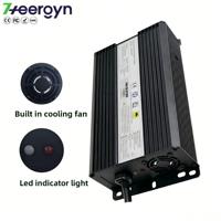 Chargeur Heergyn pour batteries au lithium fer phosphate 8 cellules pour autolaveuses autoportées et chariots élévateurs électriques AC 220V vers DC 24V 30A