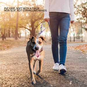 Correa corta de lujo para mascotas Muker, correas impermeables recubiertas de PVC, correas cómodas y duraderas para perros con logotipo de Color personalizado y remache - Product Image 3