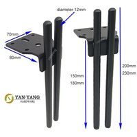 Yanyang pieds de lit en métal personnalisé lumière luxe brillant or en alliage de zinc fer canapé support jambe polissage canapé meubles pieds