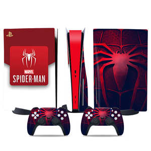 Autocollant de dessin animé Marvel <span class=keywords><strong>Spider</strong></span>-<span class=keywords><strong>Man</strong></span> pour console de jeu PS5 Slim, décoration pour enfants, vente en gros, cadeau de fête, personnalisé - Product Image 3