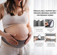 Alta calidad 2 en 1 banda posparto vientre cinturón pélvico ajustable vientre envoltura faja para posnatal