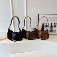 Nouveauté : Sacs à main vintage en cuir PU pour femmes, sacs à bandoulière de créateur de haute qualité avec rivets et chaînes, en polyester