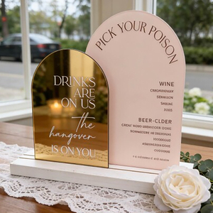 Custom Eco-Friendly Acrylic <strong>Table</strong> <strong>Top</strong> Business Sign Engraved Welcome Name Sign for Bar Menu Office Acrylic Menu <strong>Board</strong> - Product Image 3