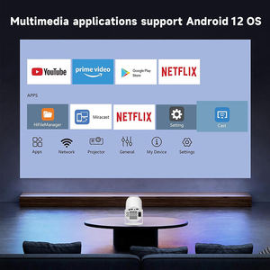 Projecteurs de Téléphone Mobile HY300 Pro Android 12 Full Hd Home Cinéma Jeu Vidéo Rétro Portable Mini <span class=keywords><strong>Projecteur</strong></span> 4K Smart <span class=keywords><strong>Tv</strong></span> Proyector - Product Image 2