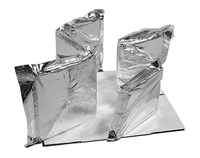 Boîte d'expédition isotherme antichoc en mousse avec doublure en aluminium et bulles, isolation 48-72 heures