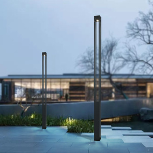 Lampadaire solaire LED d'extérieur 2700K blanc neutre IP66, corps en fer, AC 220V, détecteur de mouvement, intensité variable, semi-encastré - Product Image 3