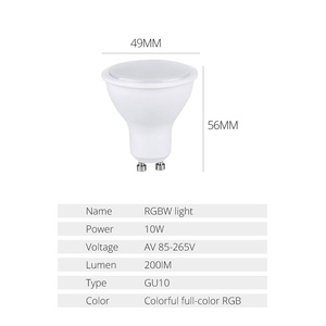 Nhà thông minh tuya <span class=keywords><strong>RGB</strong></span> LED Spotlight 5.5 Wát Wifi <span class=keywords><strong>ZigBee</strong></span> GU10 LED bóng đèn ánh sáng - Product Image 5