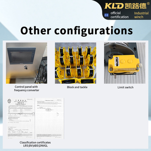 Cabrestante de cable compuesto Diseño de doble tambor Serie K Motor de engranajes Caja de acero inoxidable Bobinado de cable coaxial Cabrestante industrial - Product Image 5
