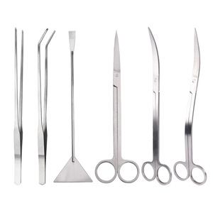 Ensemble d'outils d'aquarium en acier inoxydable de qualité supérieure, idéal pour l'aménagement paysager <span class=keywords><strong>aquatique</strong></span>, la taille des plantes et l'<span class=keywords><strong>entretien</strong></span> du réservoir - Product Image 5