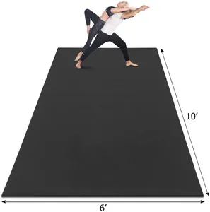 Premium Large Yoga Mat Extra Thick   Comfortable  Non-Toxic  Non-Slip  Barefoot Large Pilates Mat