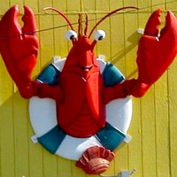 Sculpture géante de crabe en fibre de verre grandeur nature, statue d'homard en fibre de verre pour extérieur