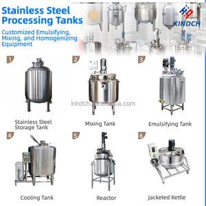 Homogenizer Vakum Otomatis Tangki Pencampur Stainless Steel & Titanium untuk Mesin Krim Kosmetik Salep Losion Tahan Lama - Product Image 4