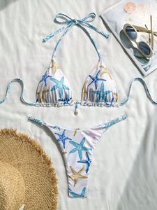 <span class=keywords><strong>Micro</strong></span> bikini <span class=keywords><strong>string</strong></span> en polyester avec coquillages cousus, style exotique et séduisant, extrêmement sexy - Product Image 4