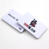 Cartes de visite professionnelles personnalisées en PVC avec logo, éclairage LED de luxe, NFC RFID