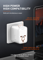 Adaptateur de voyage universel LDNIO Z6 GaN 65w USB avec adaptateur Type C vers USB 3.0 / Adaptateur de voyage universel de haute qualité