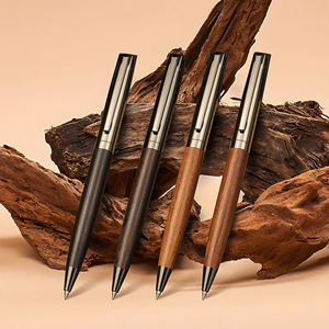 Luxury Business Pen Office <b>Writing</b> Eco-Friendly Wooden Ballpoint <b>Set</b> With Custom Logo Gift Pens - Product Image 2