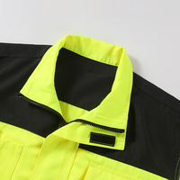 Blouse de travail technique jaune fluorescent pour électricien, réparateur automobile, uniforme réfléchissant, veste de sécurité haute visibilité pour hommes