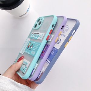 Thả Vận Chuyển Frosted PC + TPU Đầy Màu Sắc Bumper Điện Thoại Di Động Bìa 11 12 Pro Max UV In Thiết Kế Tùy Chỉnh Cho iPhone Trường Hợp - Product Image 5