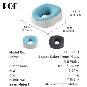 Cuscino Ergonomico Pieghevole su Misura a Forma Irregolare con Rivestimento 100% Seta di Latte e Imbottitura in Memory Foam per Saloni di Bellezza e Massaggi - Product Image 5