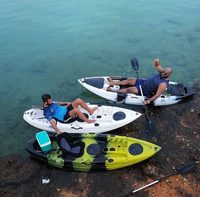 Vicking Sea Touring Paddle Kayak 9FT Lldpe Plastique CE Canoë Siège Unique Une Personne Mains Libres Pédale Pêche