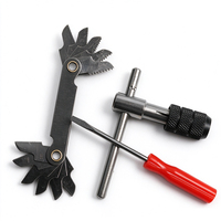 Kit d'outils métriques de qualité industrielle 40 pièces M3-M12 avec jeu de clés à taraud et à filières, outils manuels pour usage domestique, avec mallette de rangement